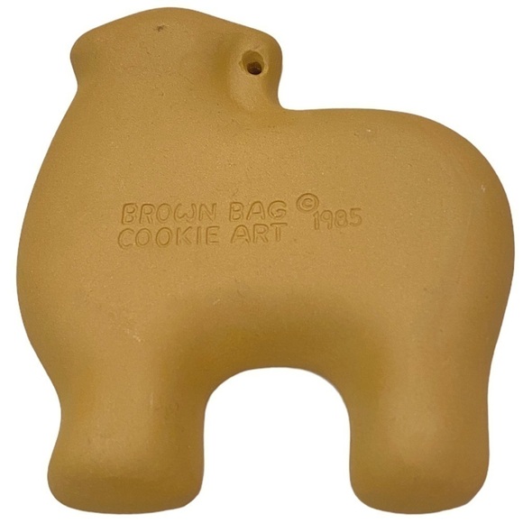 Vintage Brown Bag Cookie Art Mold Wooly Lamb 1985 Retired Adorable Sheep - Picture 4 of 7